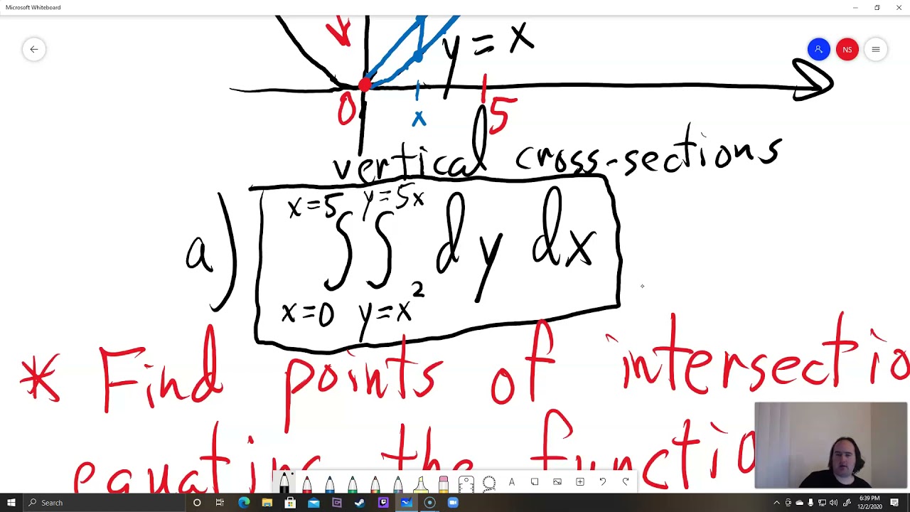 Double Integrals Using Vertical and Horizontal Cross-sections