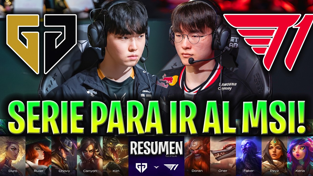 FAKER vs CHOVY EN LA MEJOR SERIE! 😱MSI EN JUEGO!🔥 | T1 vs GEN Resumen Completo LCK 2026