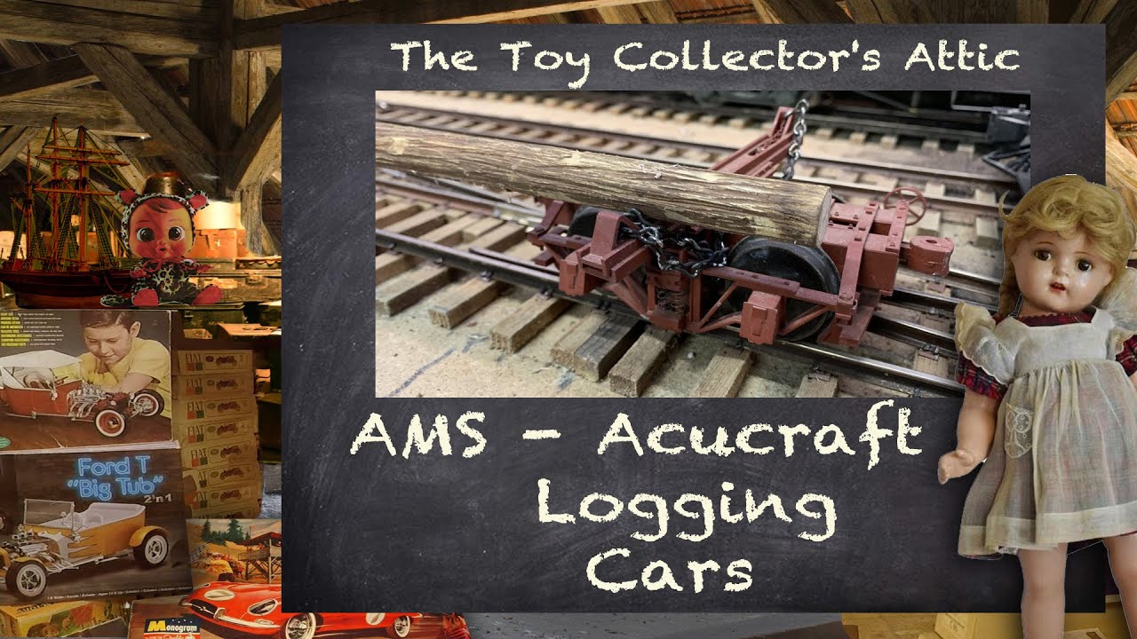 AMS Acucraft Logging Cars - Skeleton Car and Logging Disconnects