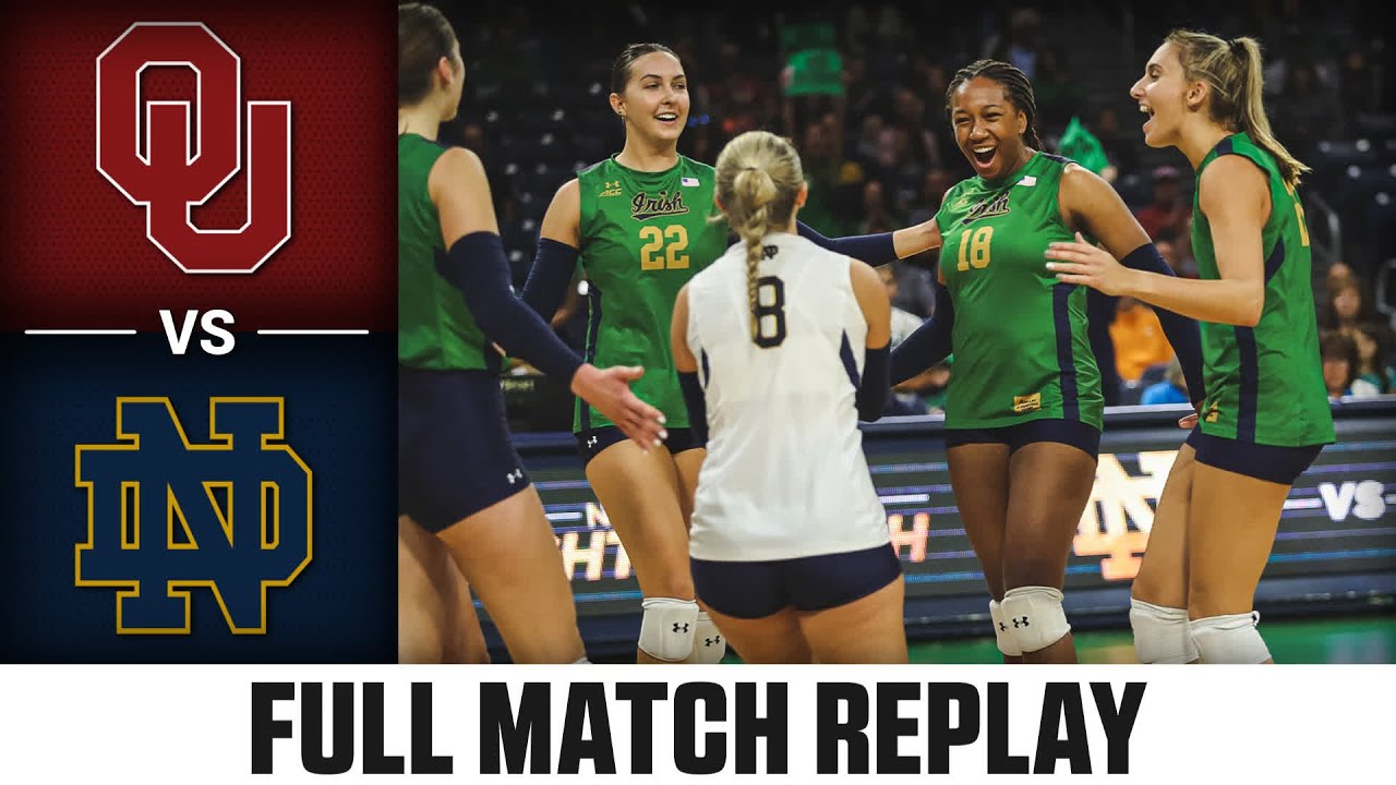 Oklahoma vs. Notre Dame Full Match Replay | 2023 ACC Volleyball