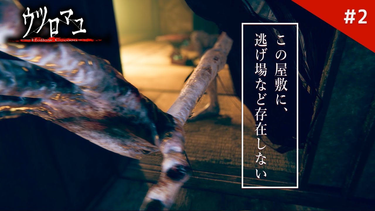 今年一番の恐怖？話題の和風ホラーゲームがガチで苦手な怖さです泣【ウツロマユ - Hollow Cocoon -】鳥の爪団実況 #2