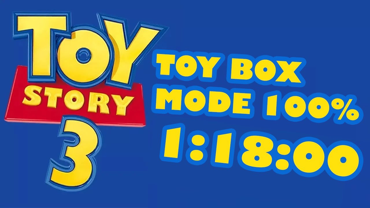 Toy Story 3 Toy Box Mode 100% in 1:18:00