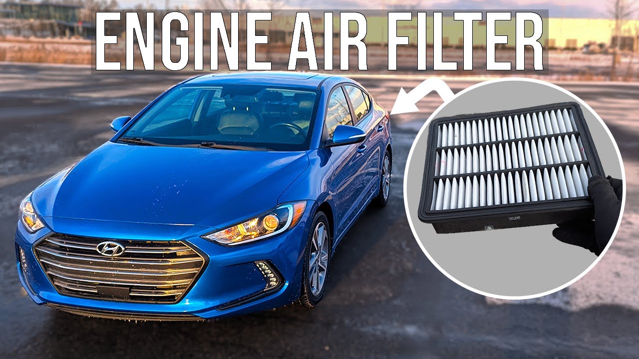 Как заменить воздушный фильтр двигателя - Hyundai Elantra (2017/2018)