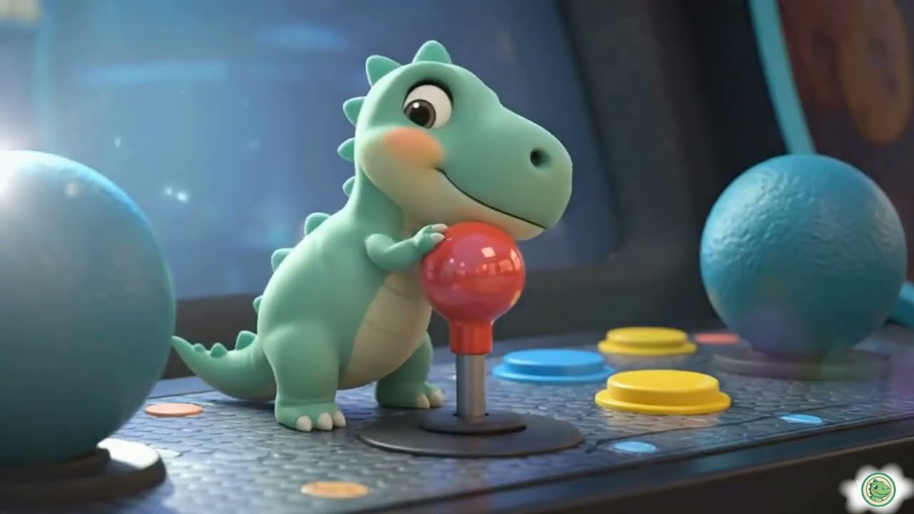 Doodle the Dino 🕹️✨ The Neon Arcade Adventure | Episode 13