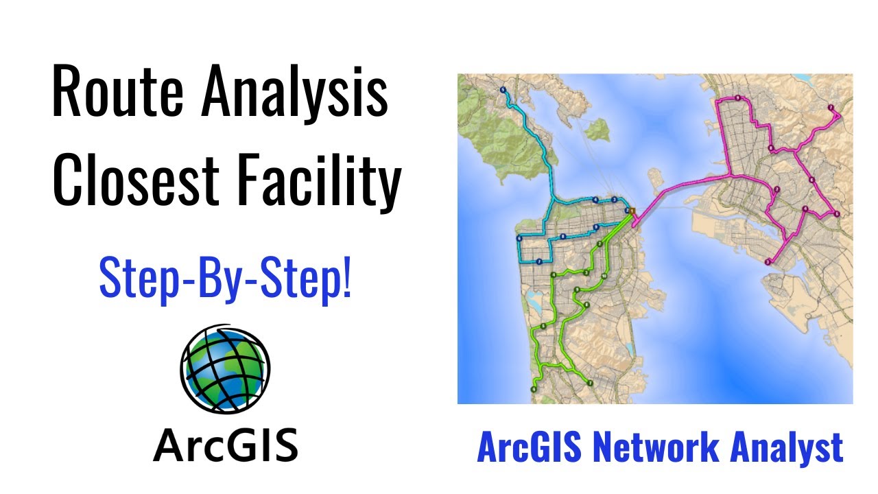 Как выполнить анализ маршрута и ближайшего пункта обслуживания в ArcGIS Network Analyst? Полное р...