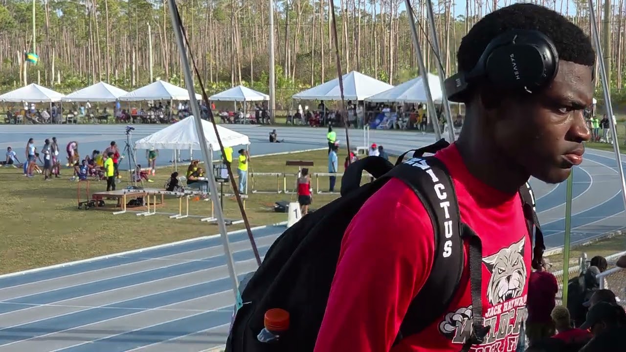 U17 Girls 400m Finals Track Meet Freeport Bahamas