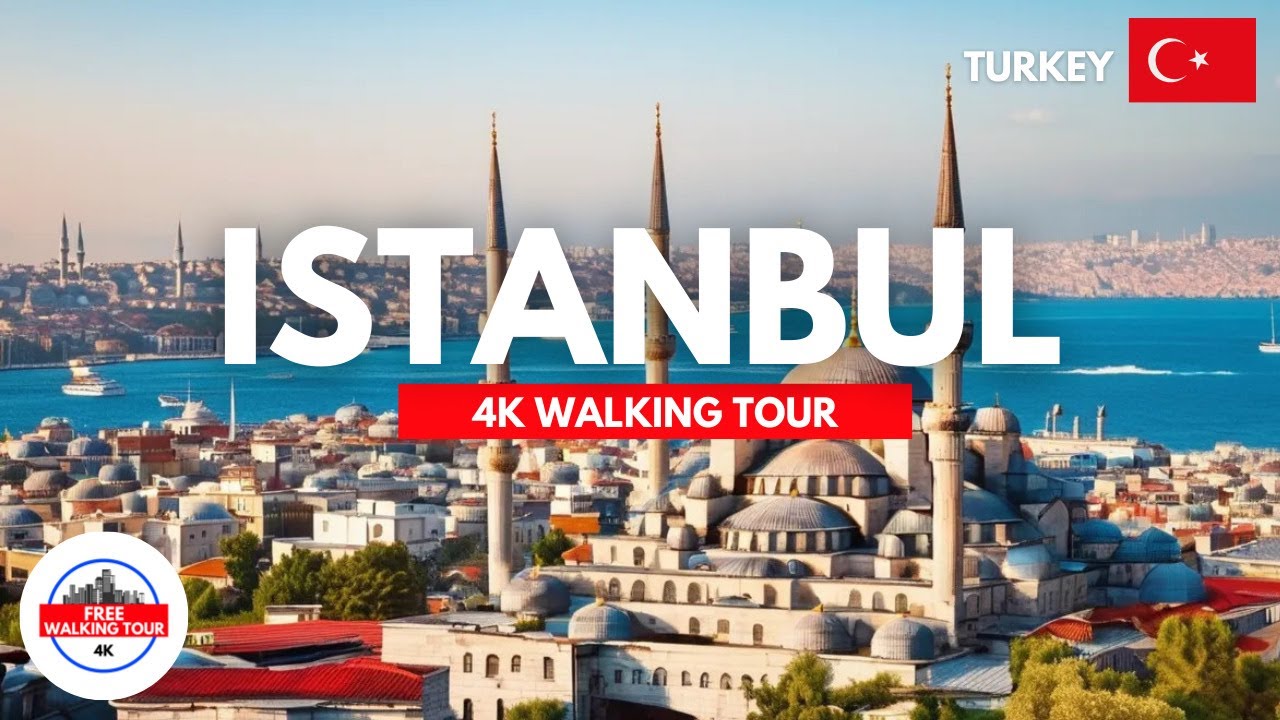 Istanbul, Turkey Walking Tour 4K/60FPS | Morning Walk - Hagia Sophia, Blue Mosque and Grand Bazaar!