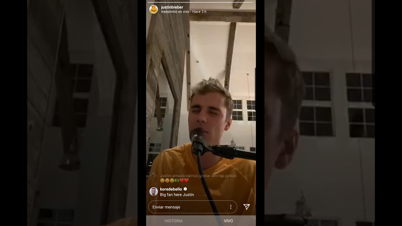APRIL 1ST 2020 / JUSTIN BIEBER - ONE TIME INSTAGRAM LIVE AND MORE