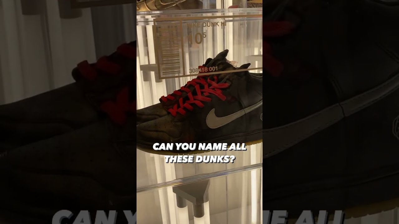#shorts Insane Dunk display! Can you name all of these? See them in person at the new @snipes_usa