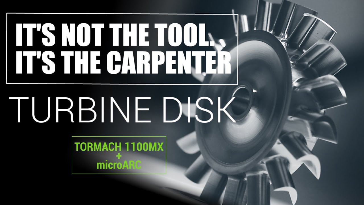 Machining a Turbine Disk on Tormach 1100MX  + 4th Axis microARC!