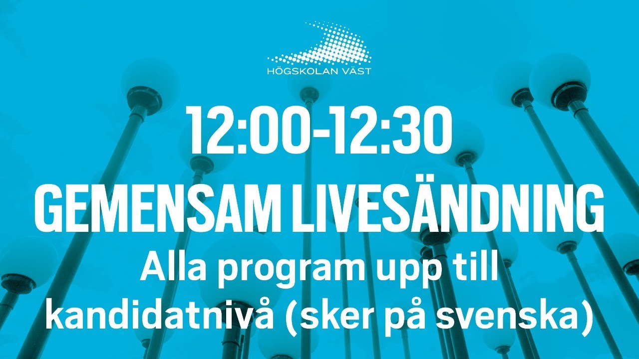 Virtuell avslutningshögtid - kandidatnivå