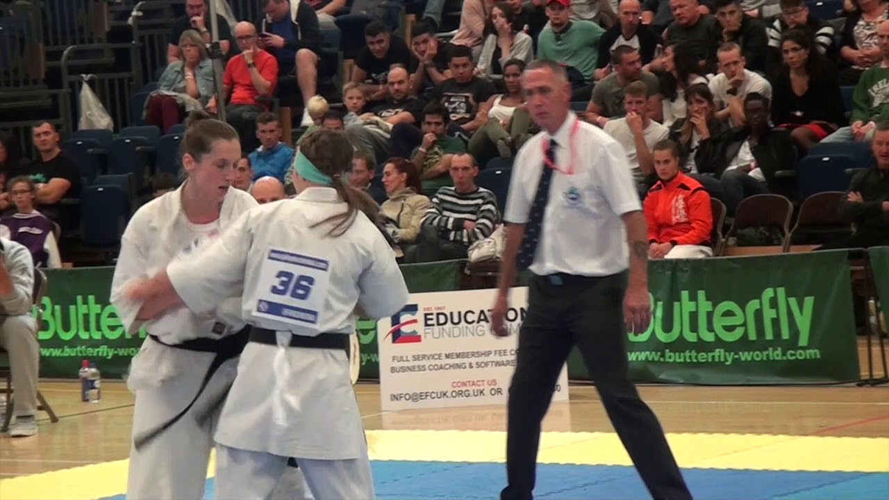 British Karate Kyokushinkai Emma Markwell v Anna Efremova