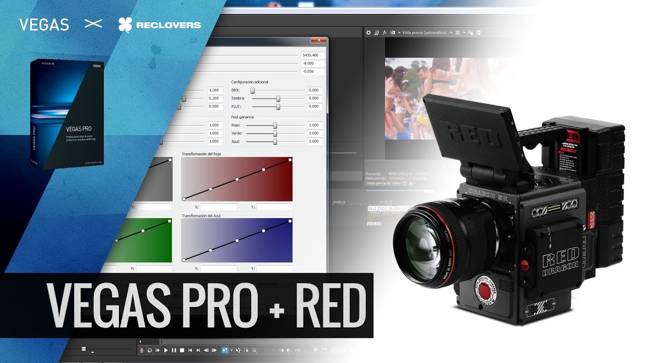 Vegas Pro 15 y archivos de cámaras RED
