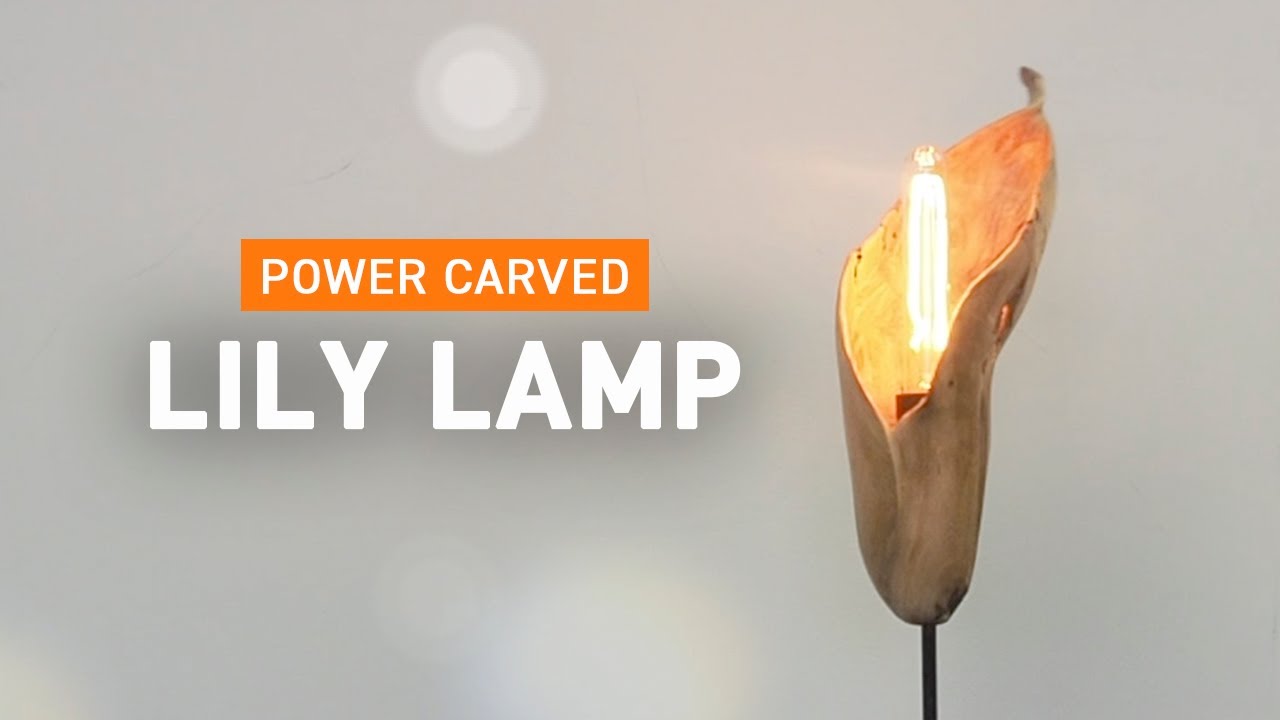 Handmade Wooden Lily Lamp | Arbortech Tools