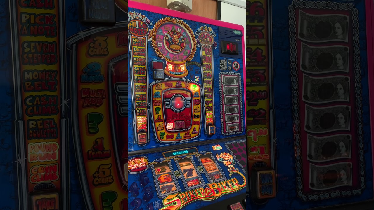 Spiker the biker fruit machine. 50 credit challenge.
