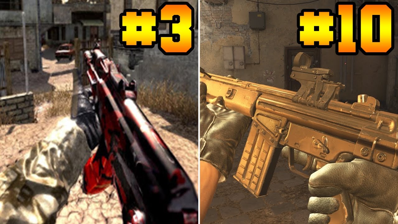 RANKEANDO TODAS las ARMAS de  CALL OF DUTY 4: MODERN WARFARE de PEOR A MEJOR