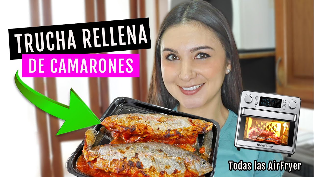 TRUCHA RELLENA con camarones en 