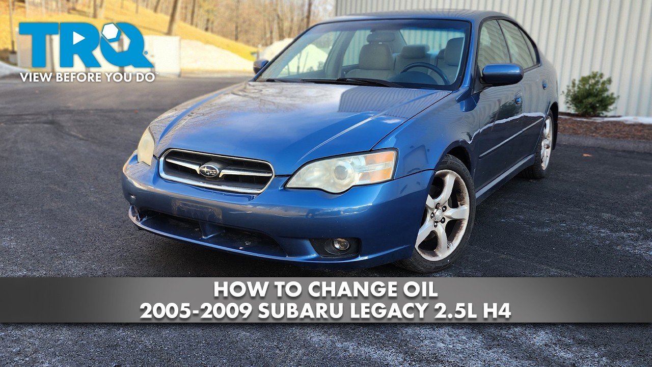 How to Change Oil 2005-2009 Subaru Legacy