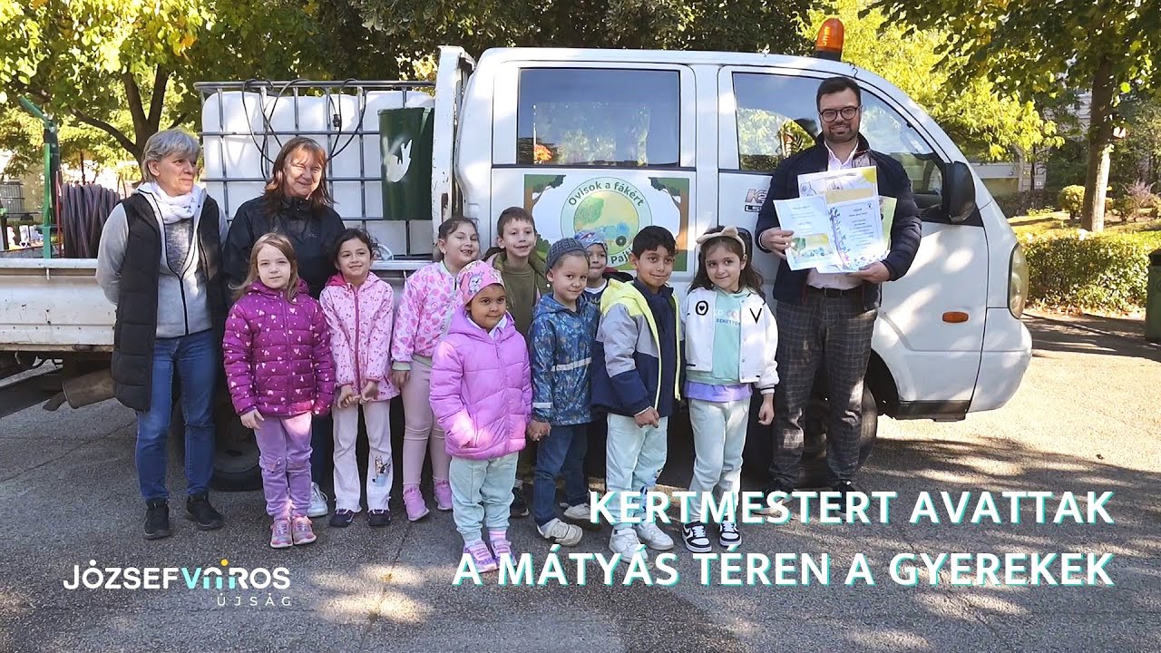 Kertmestert avattak a Mátyás téren a gyerekek