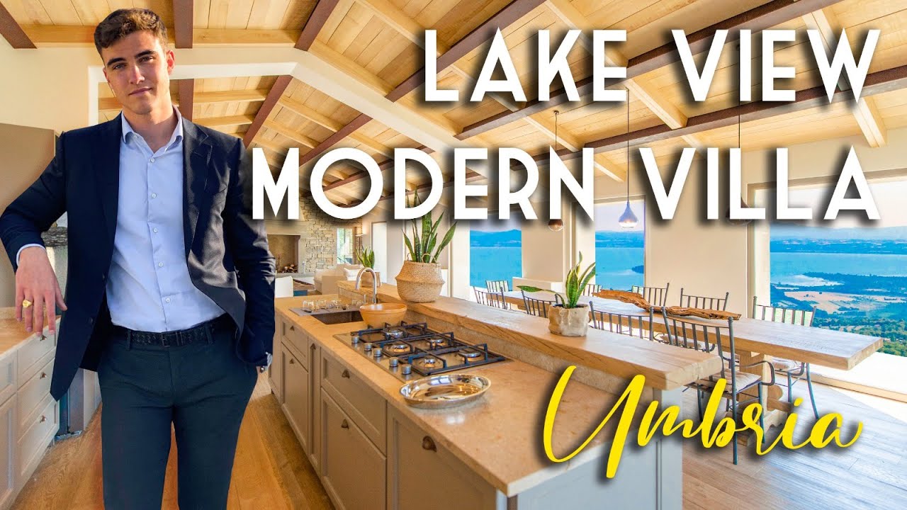 LUXURY MODERN VILLA WITH STUNNING VIEWS OF TRASIMENO LAKE FOR SALE, UMBRIA | ROMOLINI