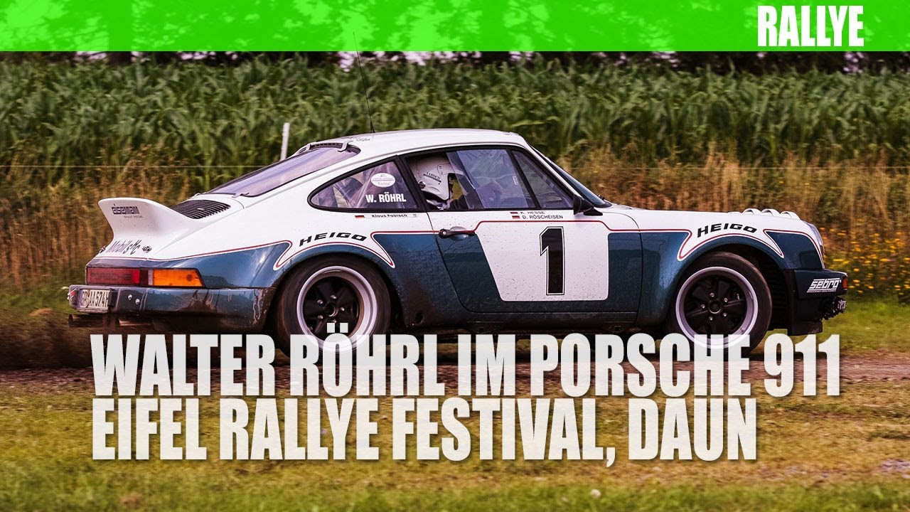 Walter Röhrls Shakedown im Heigo - Porsche 911 beim Eifel Rallye Festival
