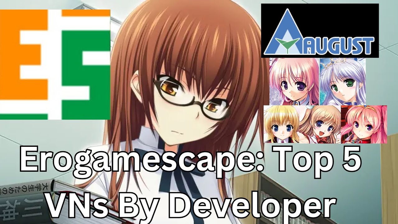 Erogamescape: 30 VN Developers - Top 5 Rated Visual Novels Each