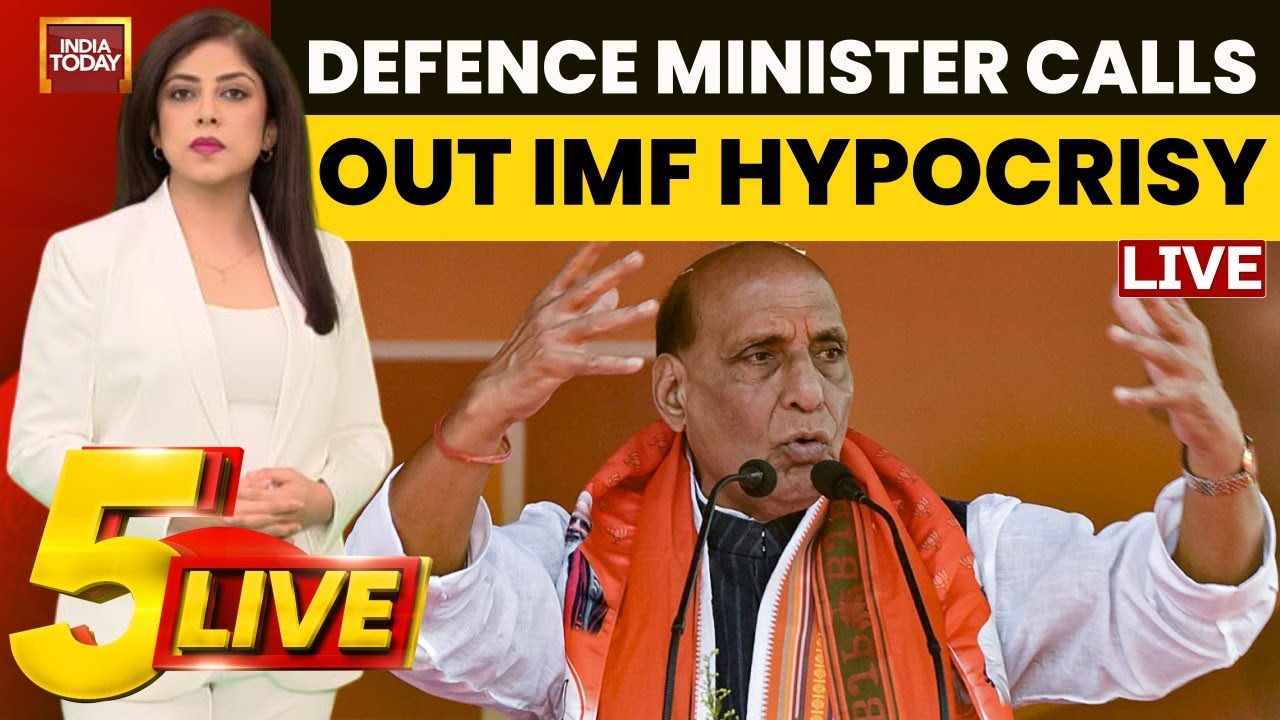 5ive Live with Sneha Mordani: Defence Minister Bhuj Air Base Visit | Rajnath Singh Warns Pakistan