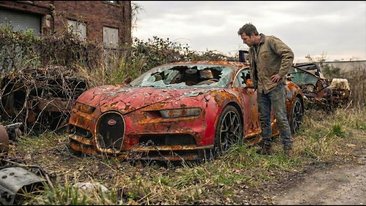 ASMR Restauración de Autos! Restauración Completa Bugatti Chiron Daños→Como Nuevo