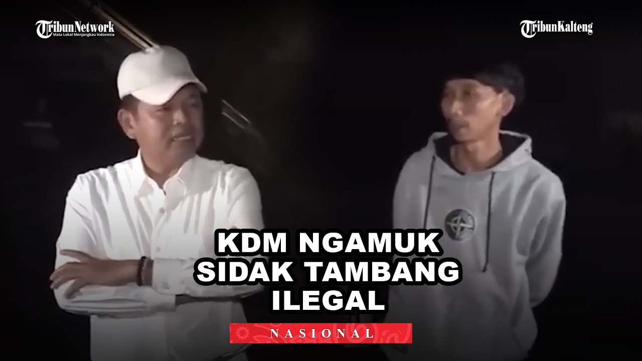KDM Ngamuk Sidak Tambang Ilegal di Subang Sudah Police Line Masih Produksi