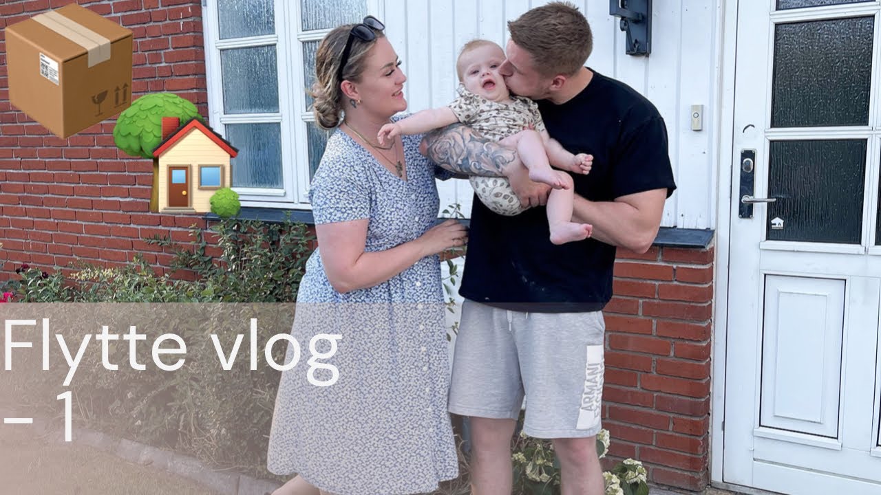 Flytte vlog 1 - Flytning og house tour