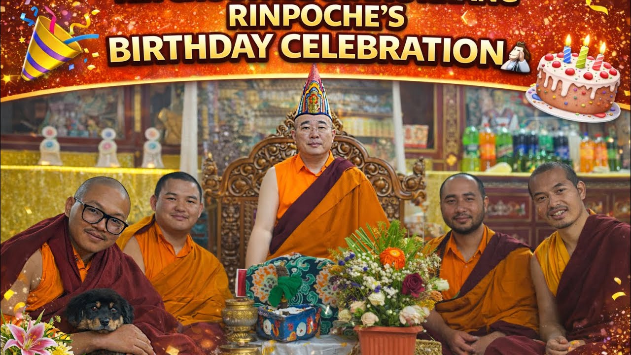 HIS HOLINESS CHOGTRUL GYANG KHANG RINPOCHE’S BIRTHDAY CELEBRATION 🎉💐🙇🏻‍♂️🎂