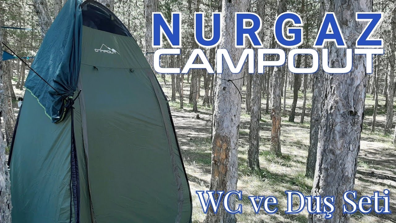 NURGAZ CAMPOUT WC ve Duş Kamp Seti