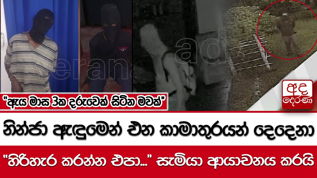 නින්ජා ඇඳුමෙන් එන කාමාතුරයන් දෙදෙනා