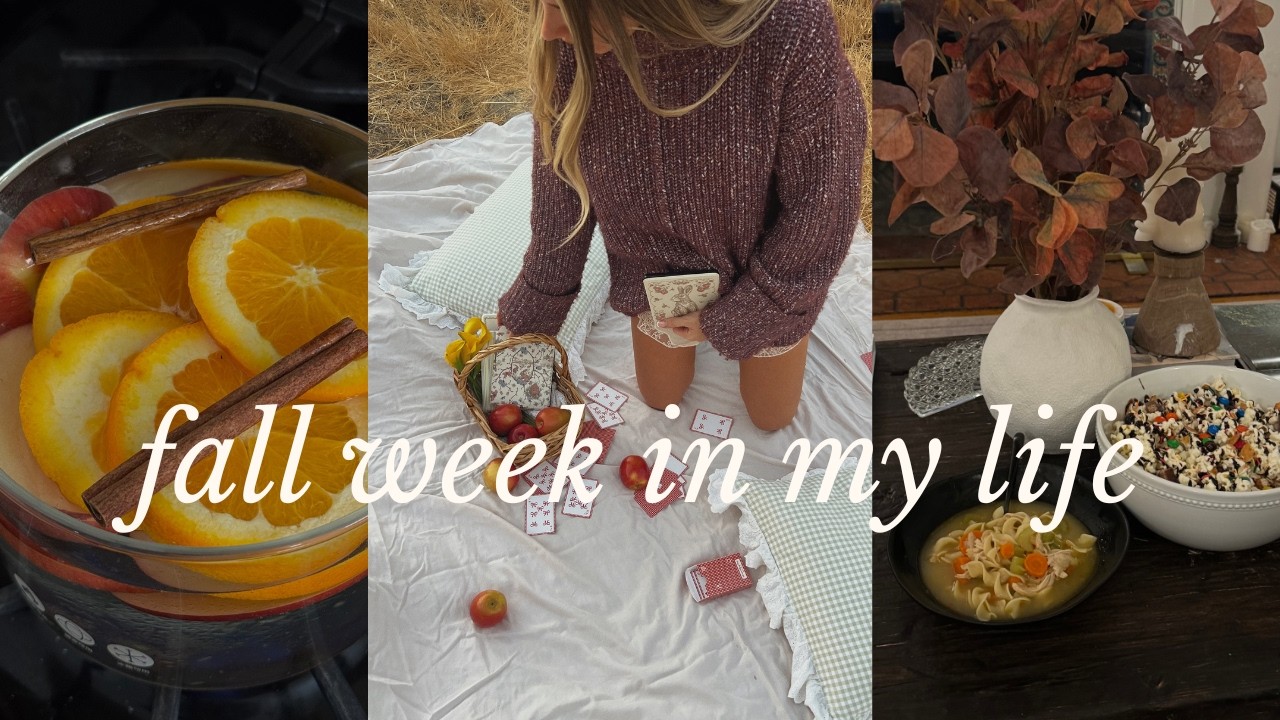 fall vlog: fall recipes, wedding updates & tsitp finale