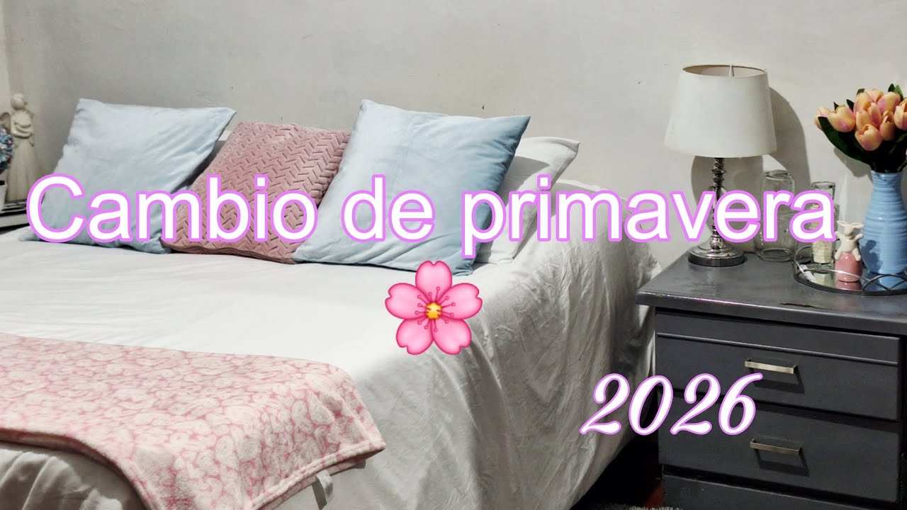 Mi recámara cambió por completo | Colchón nuevo + decoración de primavera