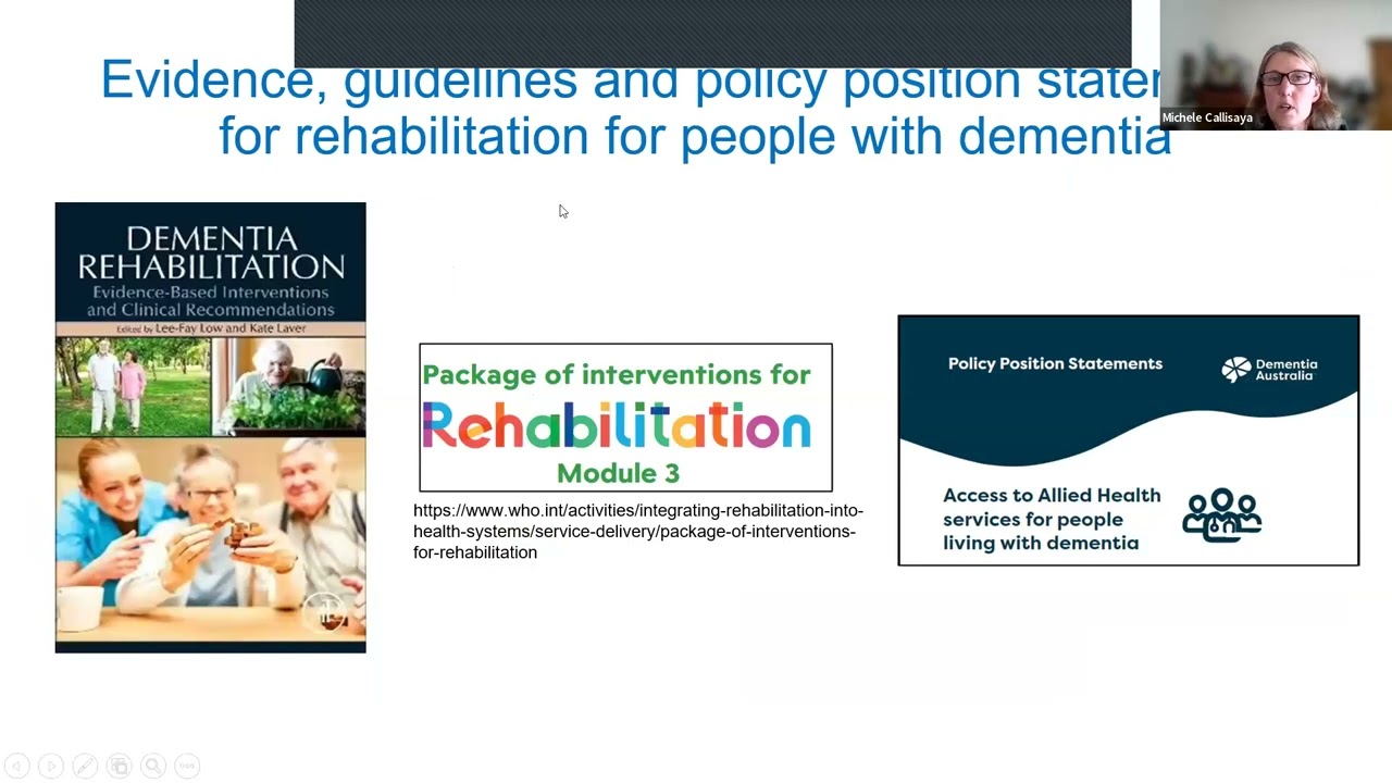 Learning and outcomes from co-design – the right to rehabilitation for people with dementia