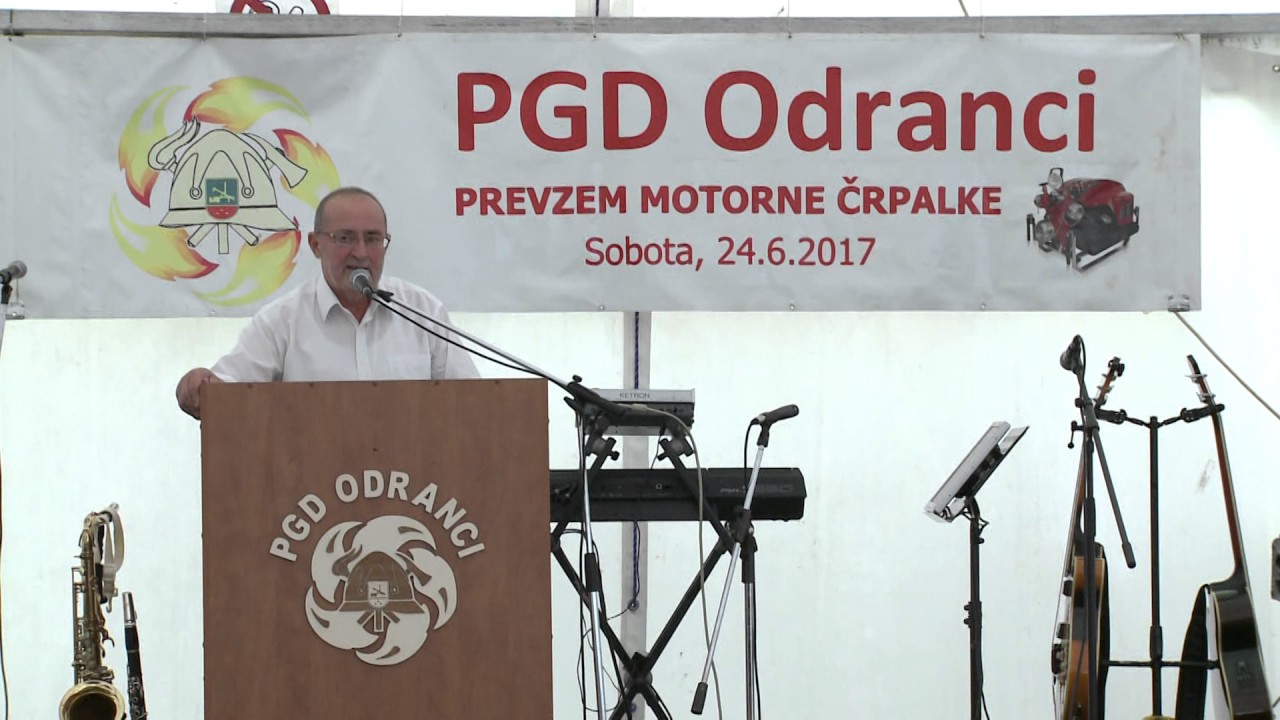 Prevzem motorne črpalke PGD Odranci