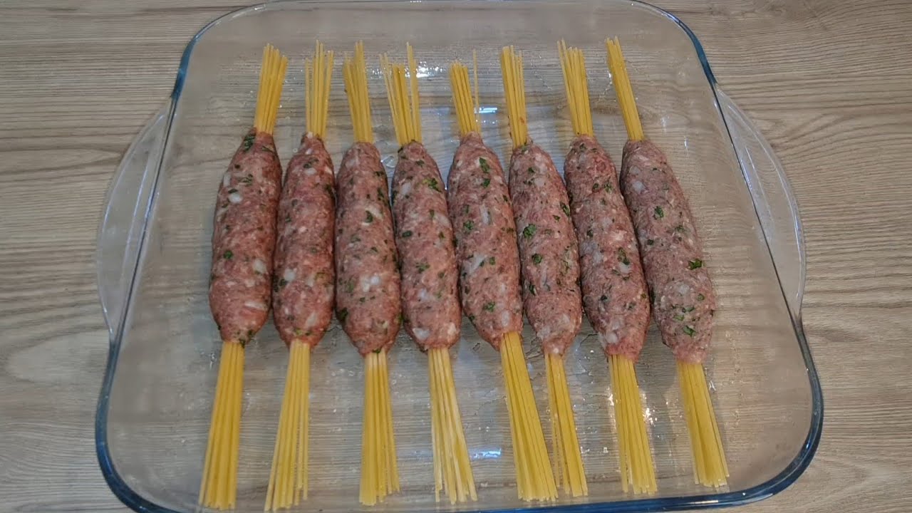 كباب سباكيتي ( كباب ابو شوارب) وجبة غداء لذيذة