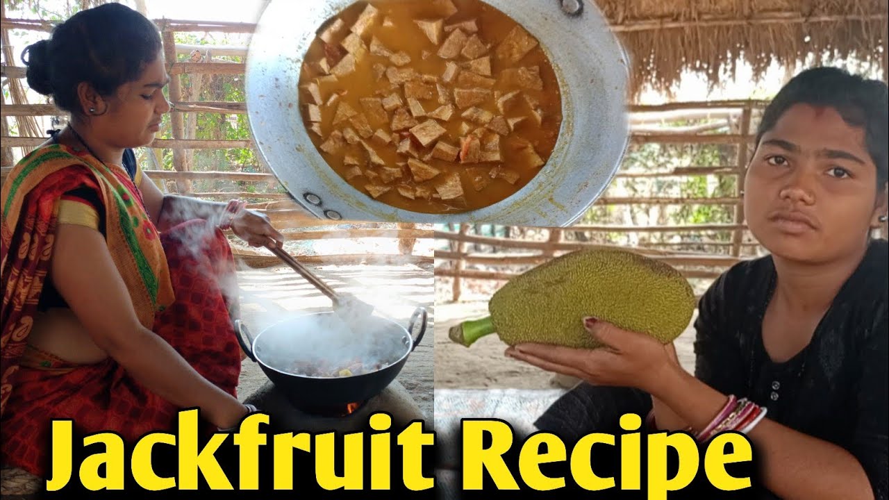 Jackfruit Curry Cooking by Indian Tribal people | Jackfruit recipe | ପଣସ କୋଠା ତରକାରୀ | Odia recipe