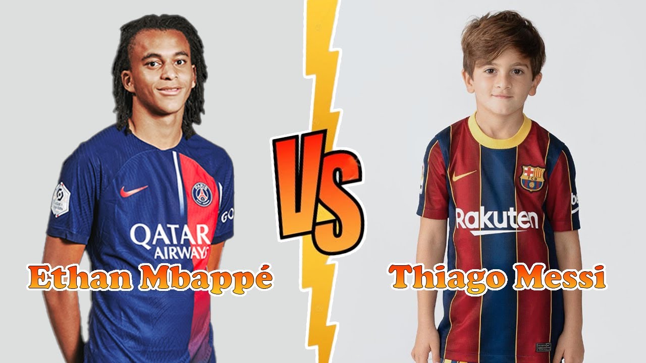 Thiago Messi (Messi's Son) VS Ethan Mbappé Transformation ★ From Baby To 2023