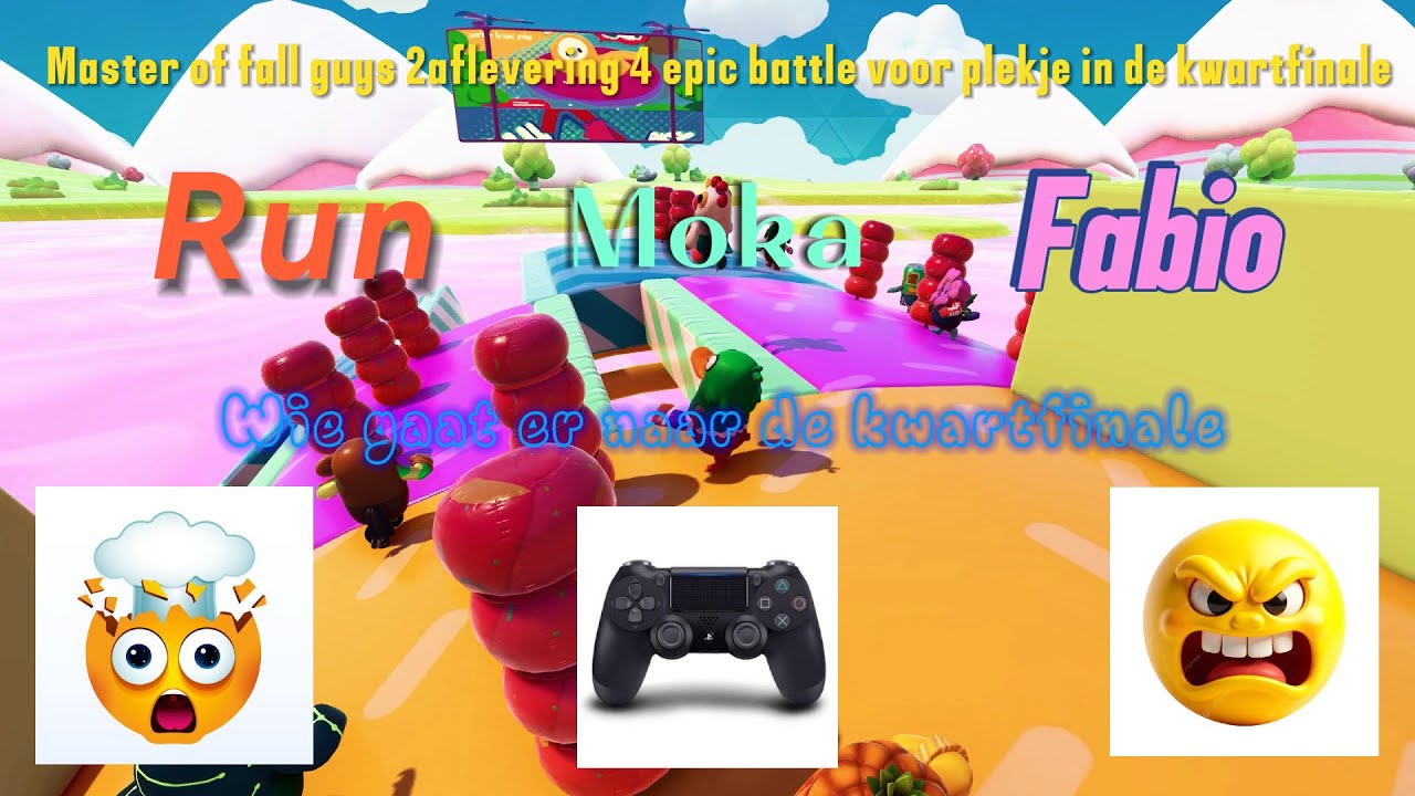 Master of fall guys 2 aflevering 4 epic battle voor een plekje in de kwartfinale 