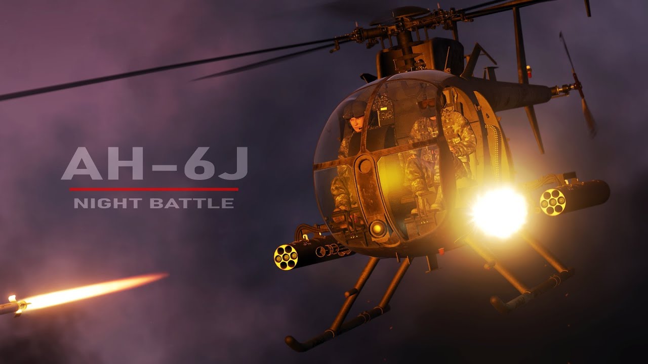 DCS: AH-6J Little Bird | Ночной бой | Предварительный обзор