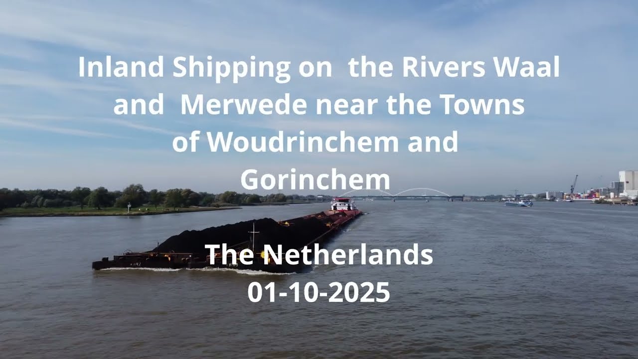 Inland Shipping on the Rivers Waal and Merwede The Netherlands 01-10- 2025