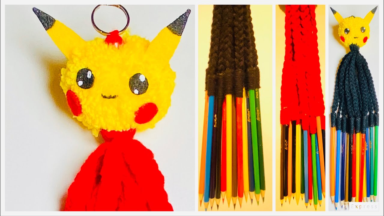 Porta colores fácil y rápido de realizar. #portacolores #llavero #DIY #crafts #pulpoportacolores