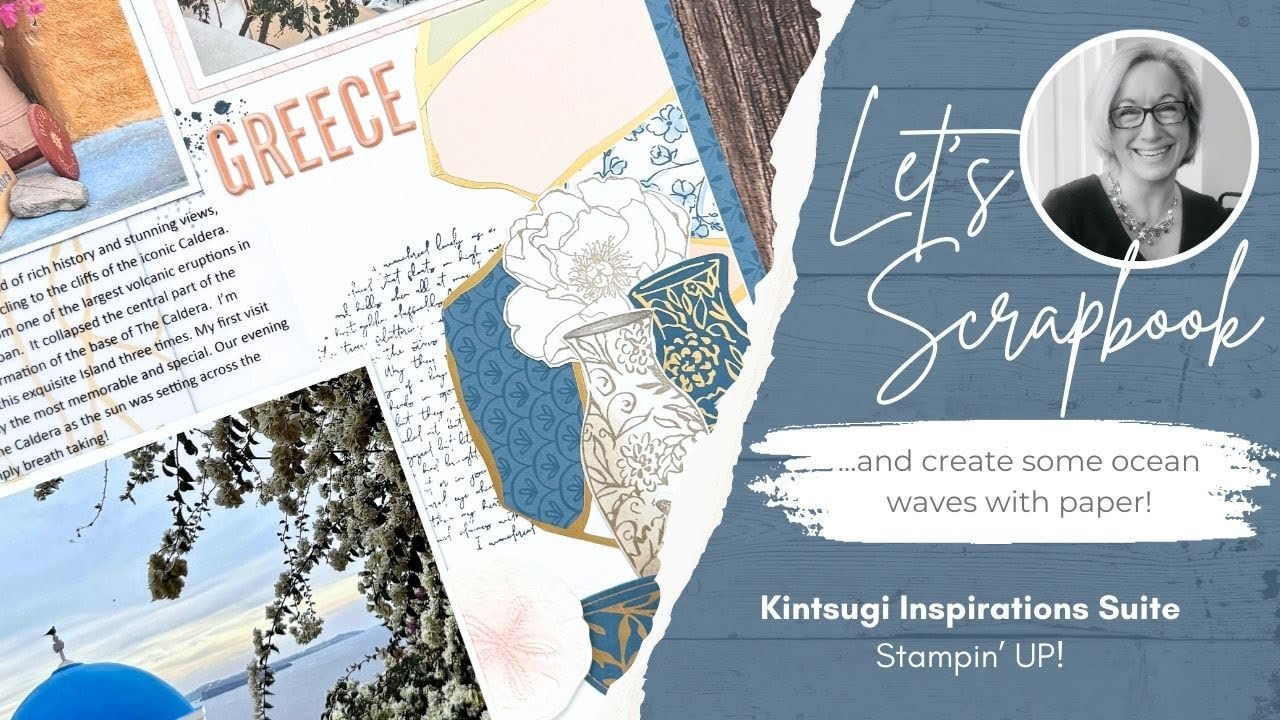 Stampin UP, набор Kintsugi Inspirations, макет альбома