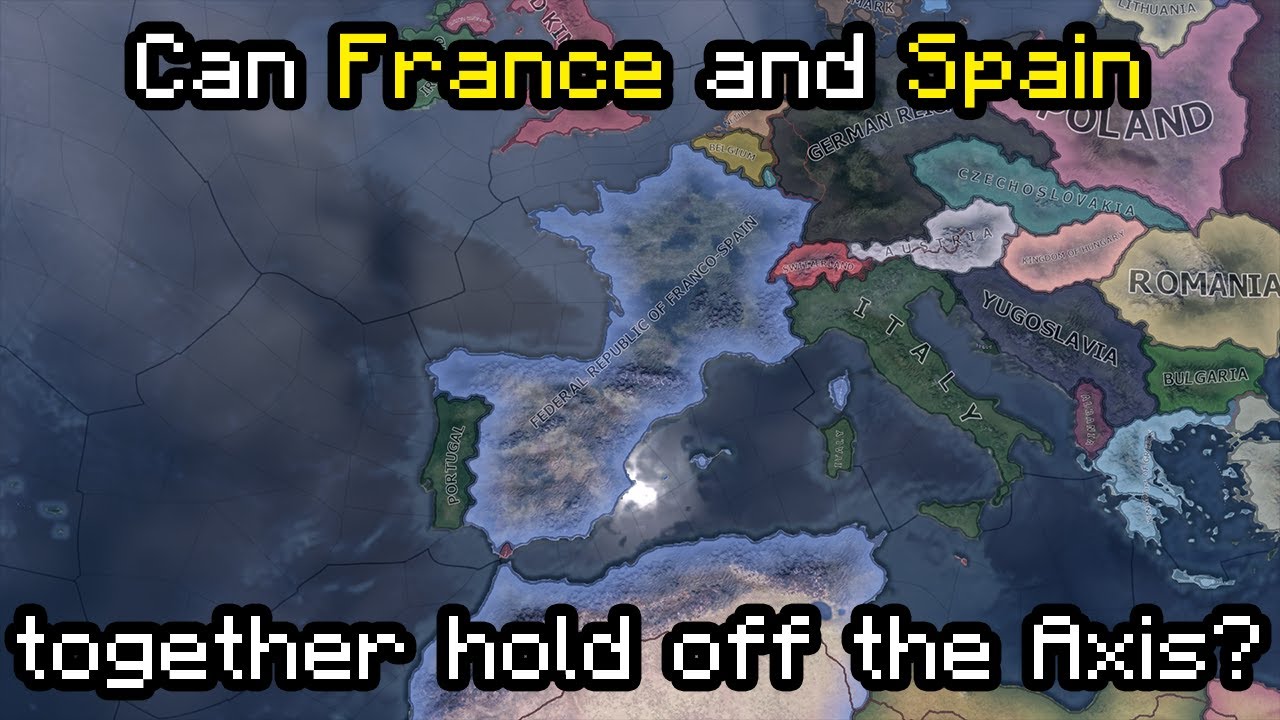 HOI4 Timelapse but France and Spain are United