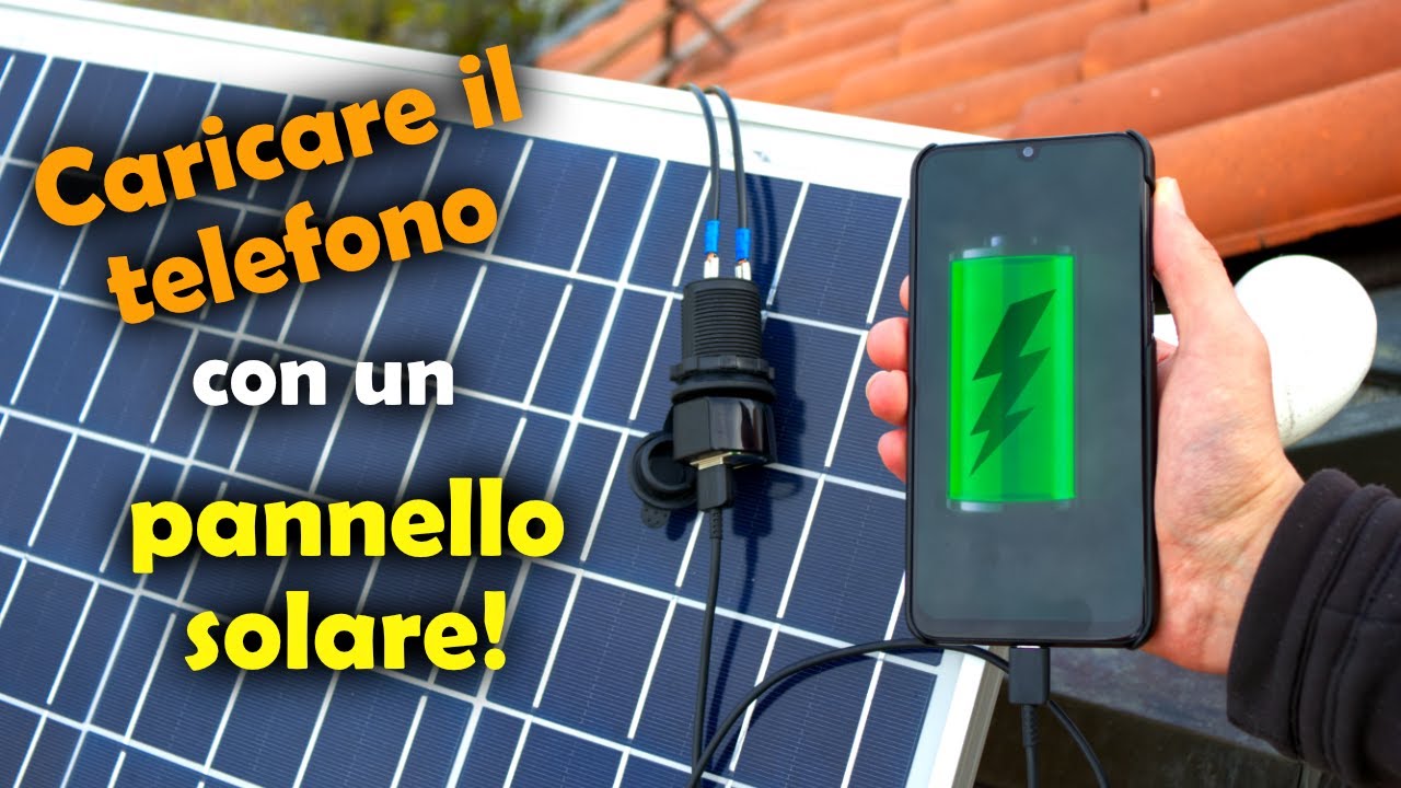 Caricare il Telefono con un Pannello Solare! - Fotovoltaico da Balcone FAI da TE