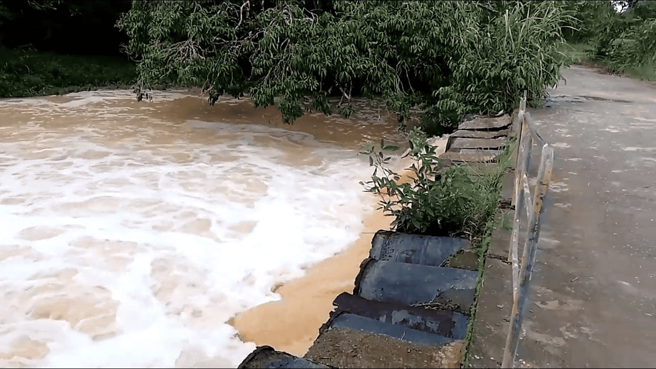 FORTES CHUVAS EM GOIANA PERNAMBUCO ENGEHO UBÚ | PONTE RACHOU E CEDEU APÓS AS FORTES CHUVAS