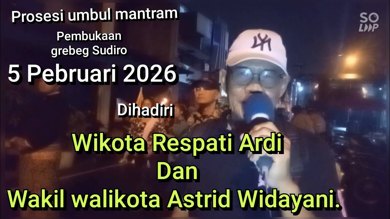 Prosesi umbul mantram grebeg Sudiro dihari walikota Respati Ardi dan wakil walikota Astrid Widayani