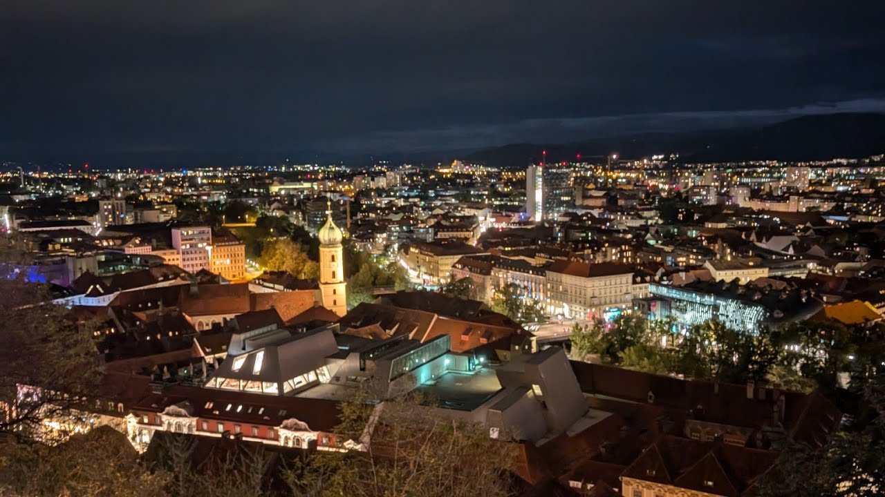 AMAZING 4K WALKING VIDEO TO GRAZ CLOCK TOWER (Uhrturm)